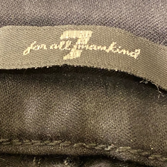 Black Coated Crinkled Cotton Skinny Jeans - Picture 6 of 8